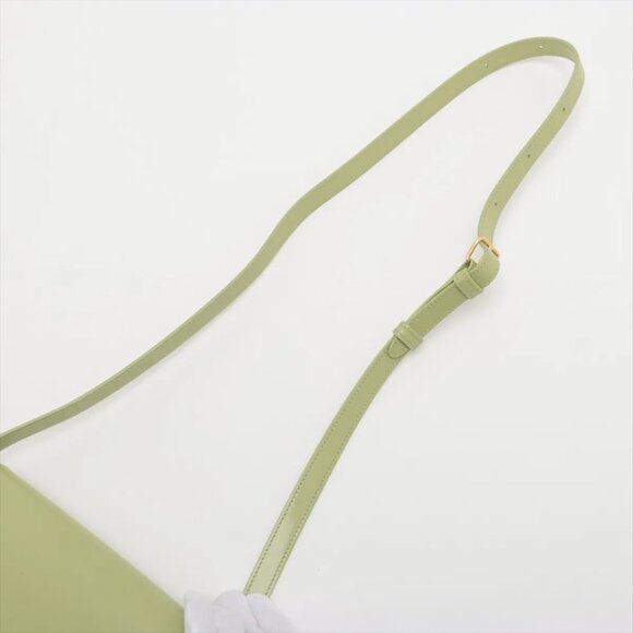 Celine Triomphe Leather Shoulder bag Green - Picture 5 of 13
